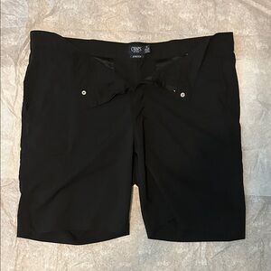 Chaps Men’s Shorts – 38 – Black – Classic Flat-Front Casual